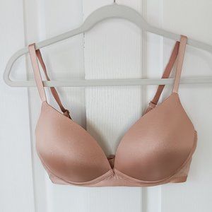 Adore Me Women's Tan Esley Push Up Wireless Bra Size 36D